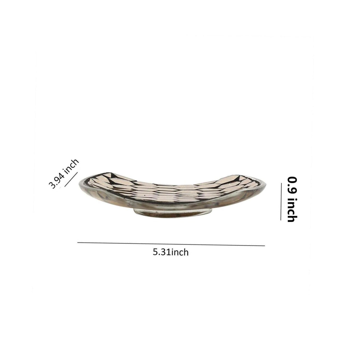 Gold Tile Handmade Glass Mosaic Bathroom Accessories Set