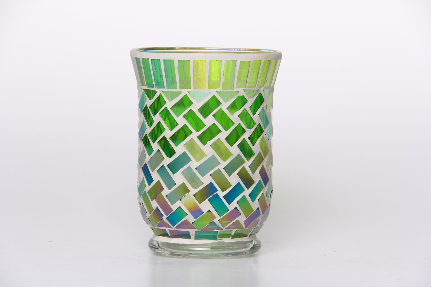 Mosaic Candle Holder Stained Glass Home Decoration Table Candlestick Scented Candle Stand Tealight Holders Table Centerpieces