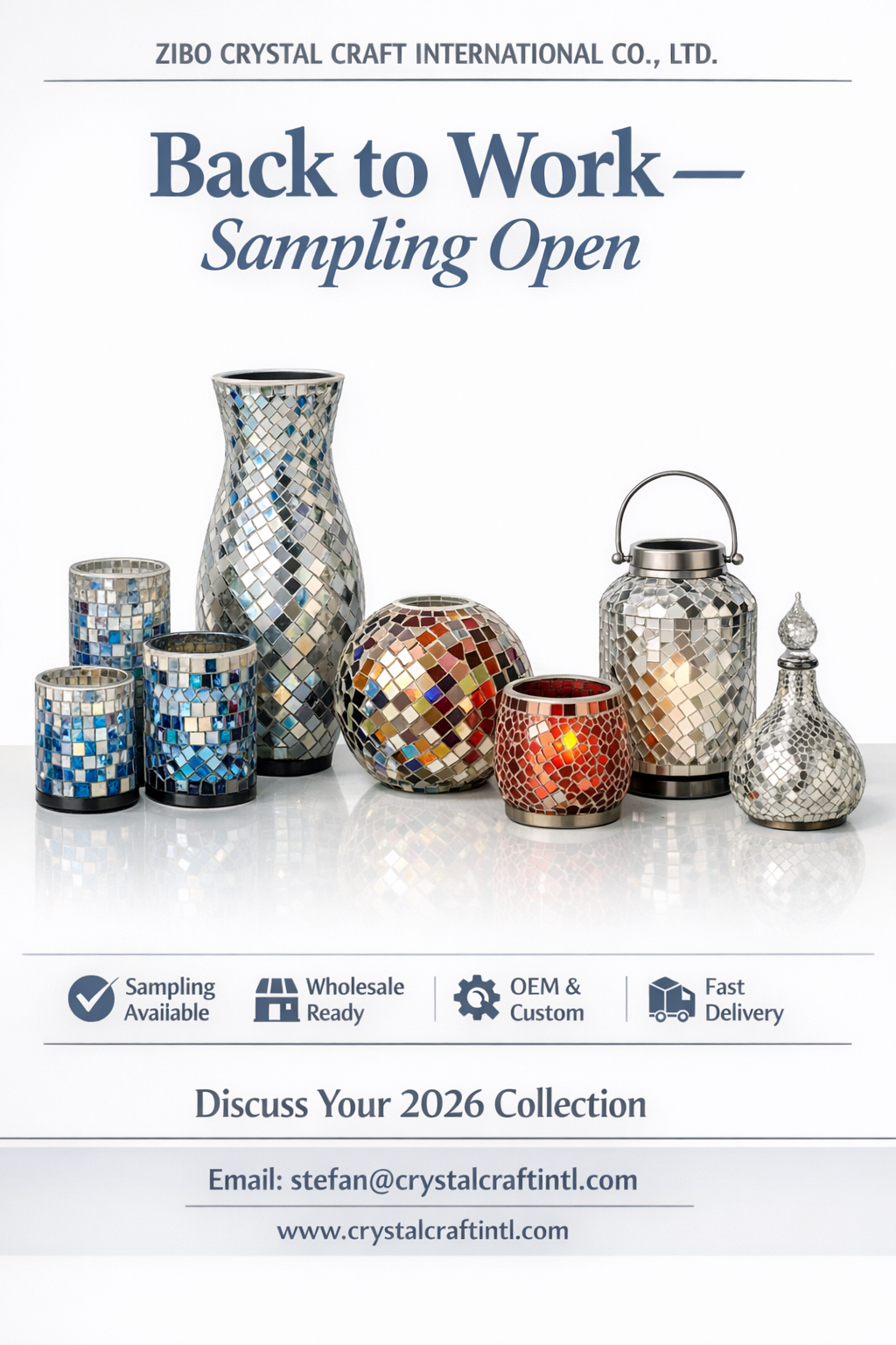 Back to Work — Glass Mosaic Wholesale Collection Open