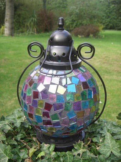 Handmade Mosaic Turkish Lamp – Glass Mosaic Decorative Lighting