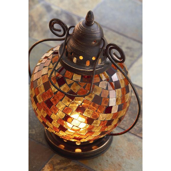 Handmade Mosaic Turkish Lamp – Glass Mosaic Decorative Lighting