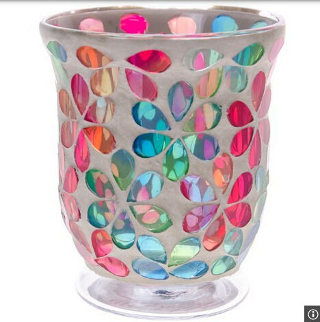 Mosaic Candle Holder Stained Glass Home Decoration Table Candlestick Scented Candle Stand Tealight Holders Table Centerpieces