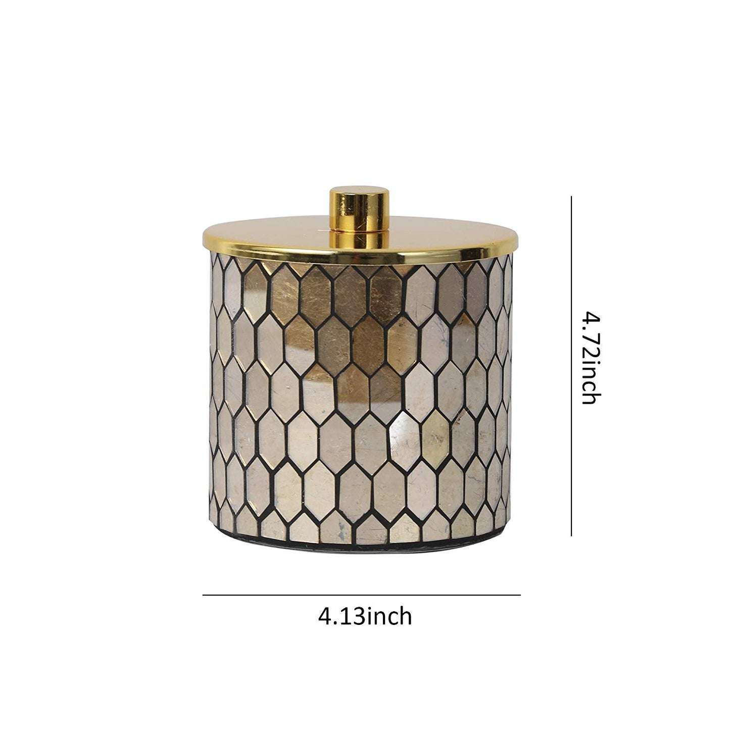 Gold Tile Handmade Glass Mosaic Bathroom Accessories Set