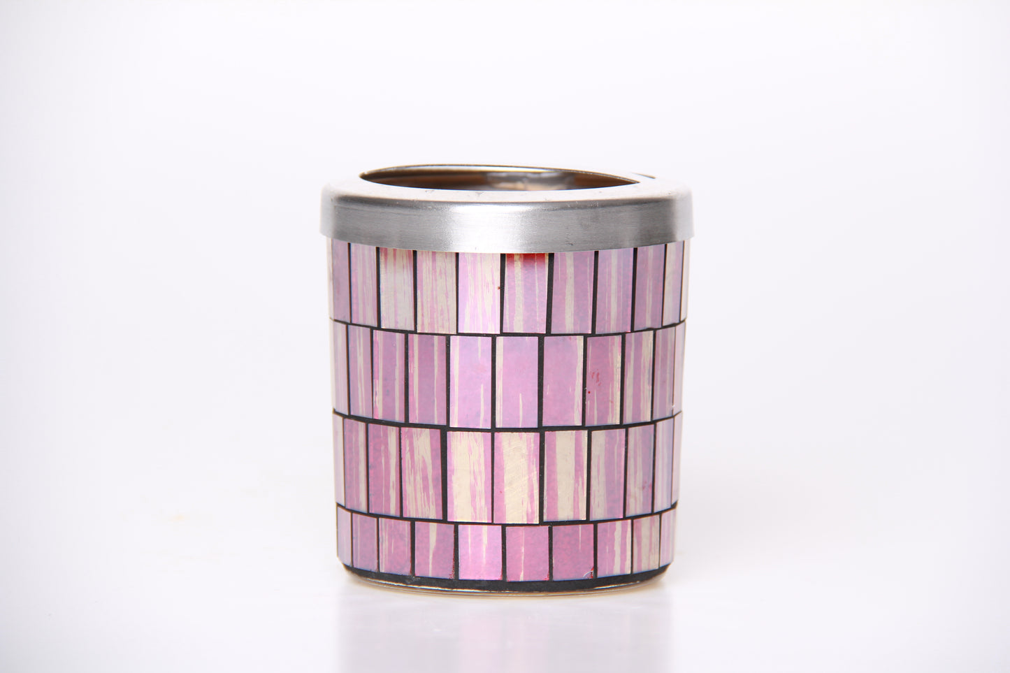 Shiney Red Tile Handmade Red Glass Mosaic Bathroom Accessories Set