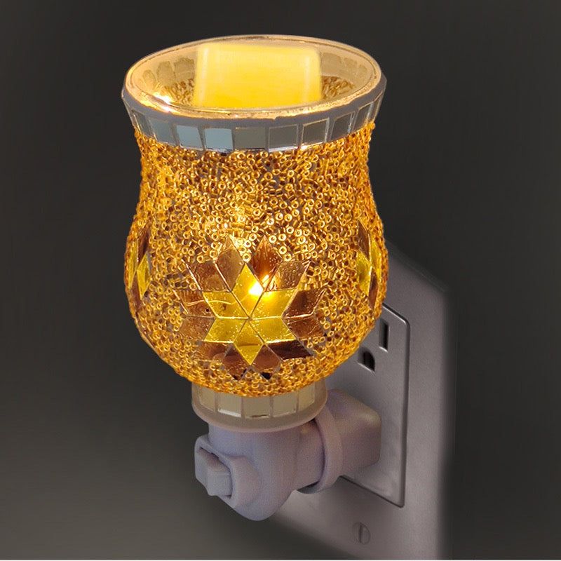 glass mosaic night light

mosaic plug in night light

decorative night light

colorful mosaic lamp

handcrafted glass night light

ambient accent lighting

home décor night light

gift decorative lighting