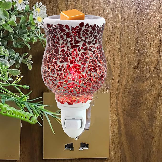 glass mosaic night light

mosaic plug in night light

decorative night light

colorful mosaic lamp

handcrafted glass night light

ambient accent lighting

home décor night light

gift decorative lighting