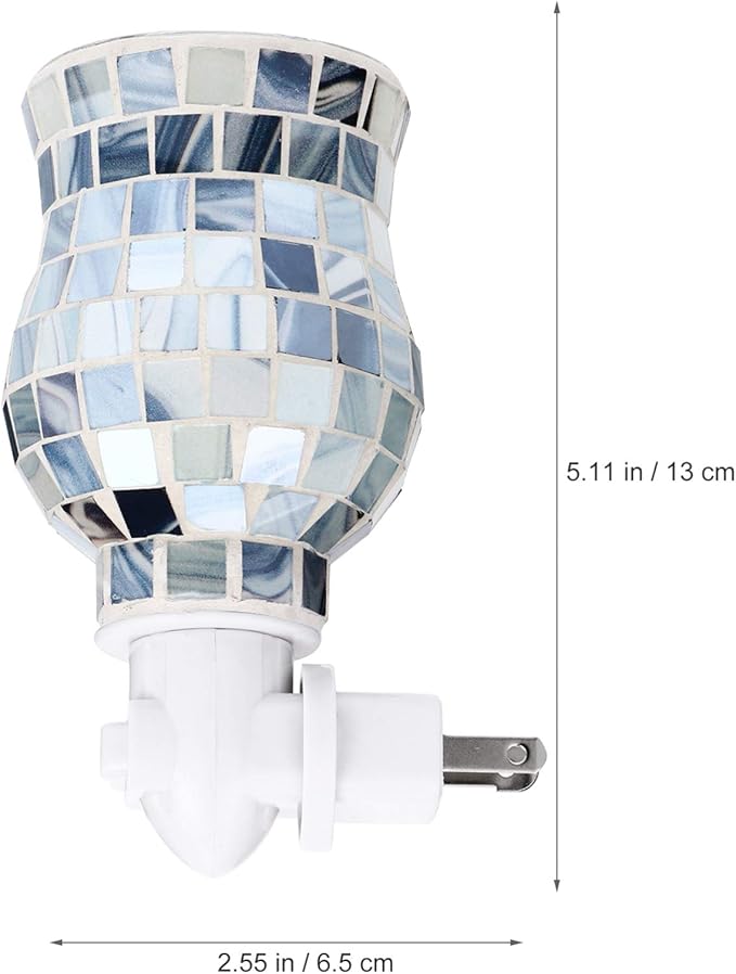glass mosaic night light

mosaic plug in night light

decorative night light

colorful mosaic lamp

handcrafted glass night light

ambient accent lighting

home décor night light

gift decorative lighting