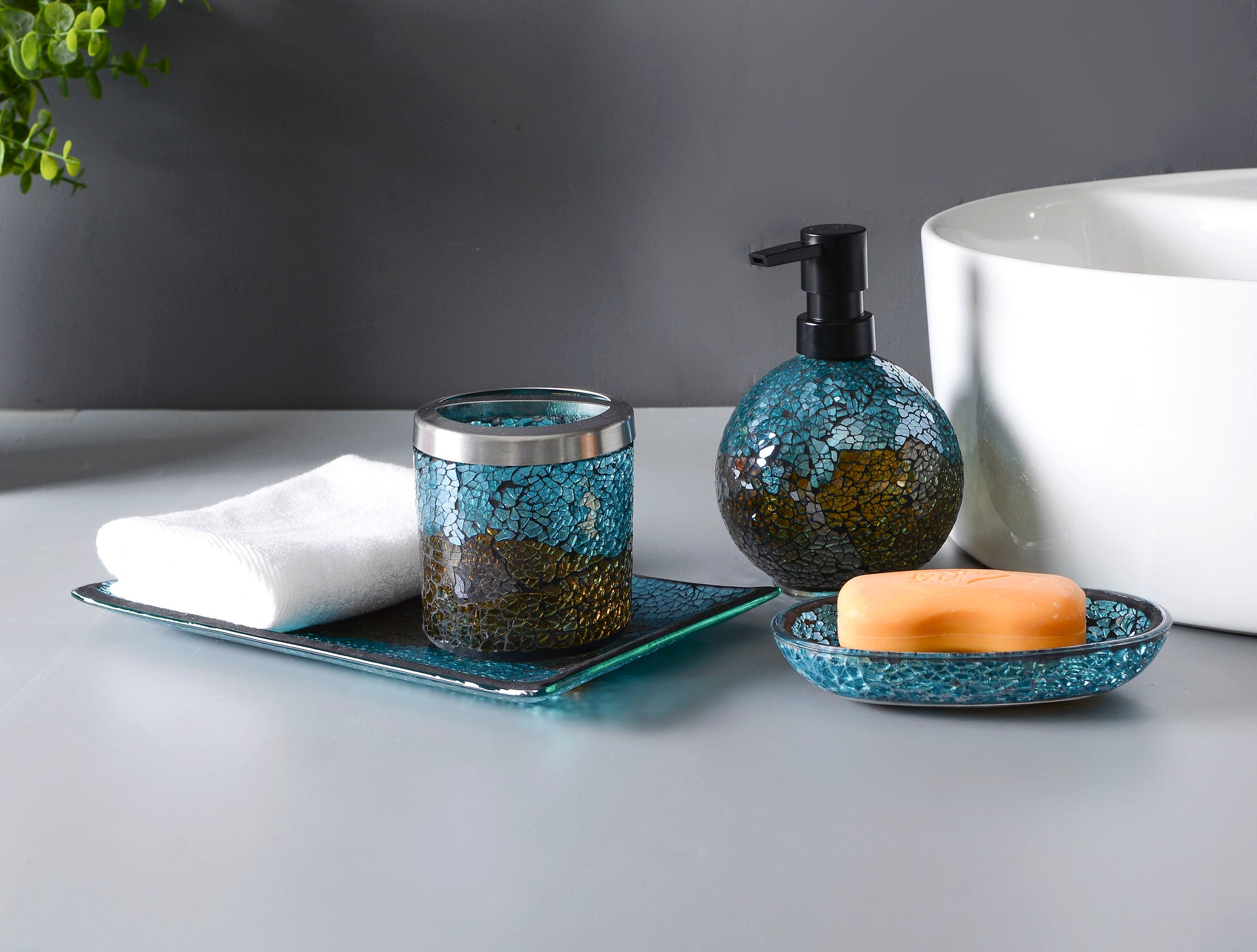 Handmade Mosaic Bathroom Accessories