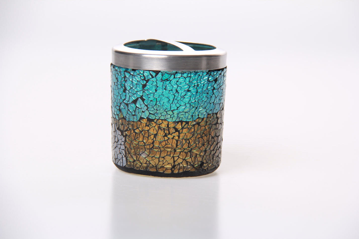 handmade glass mosaic bathroom accessories