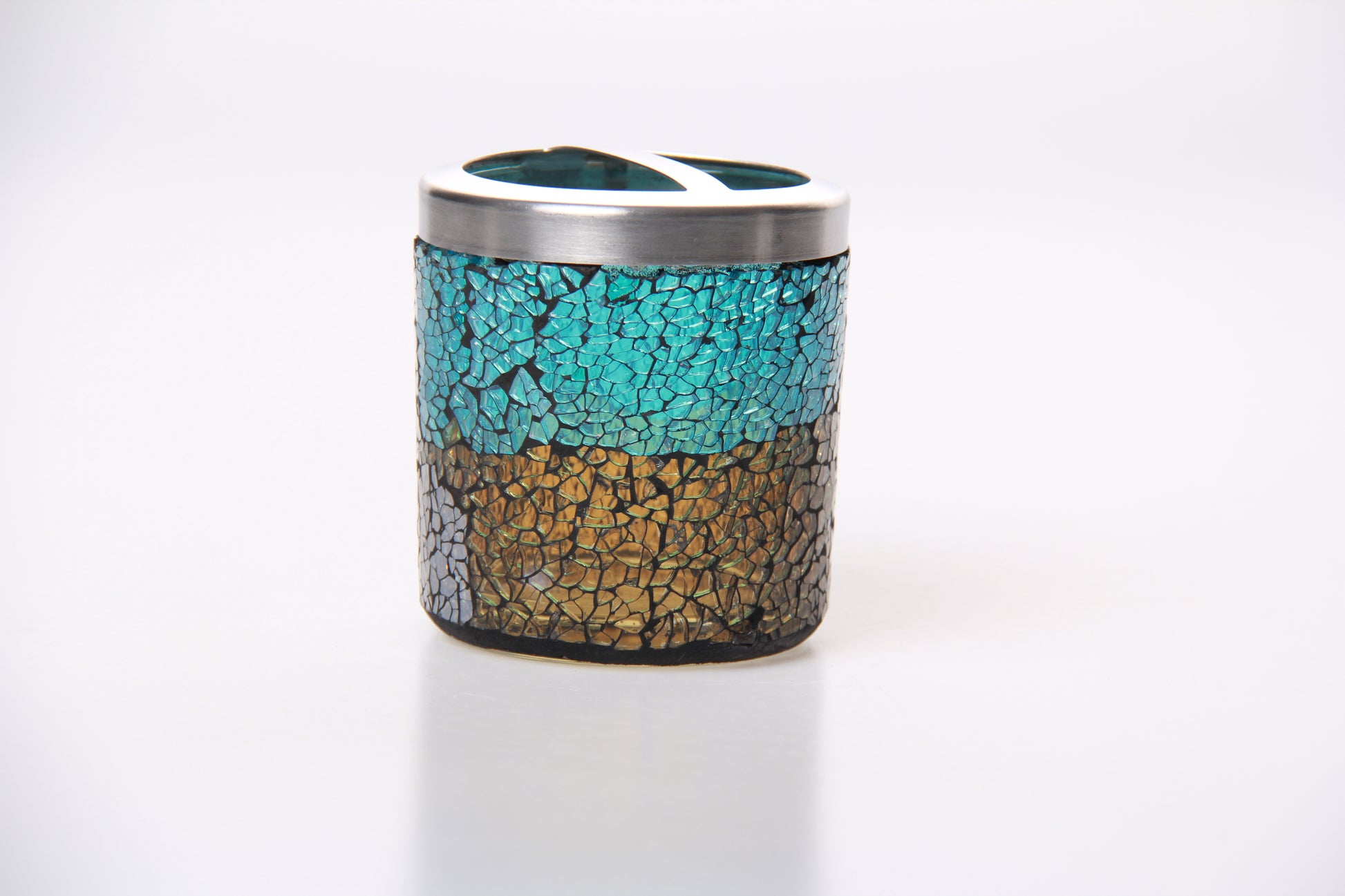 handmade glass mosaic bathroom accessories