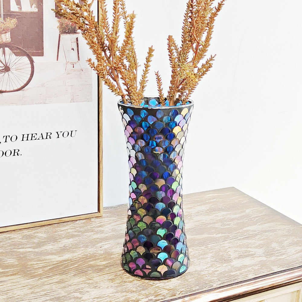 Mosaic Glass Flower Vase – Premium Decorative Piece for Wholesale, Retail & Event Planners