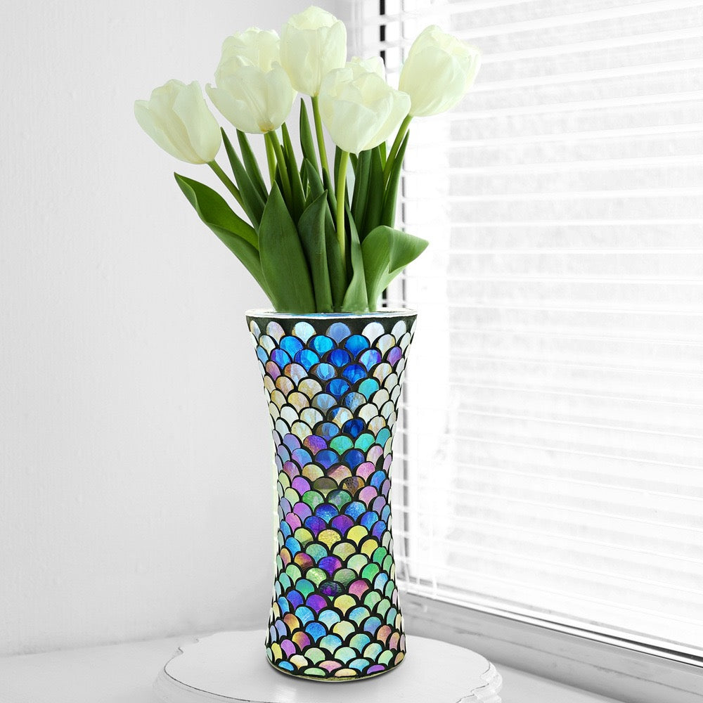 Mosaic Glass Flower Vase – Premium Decorative Piece for Wholesale, Retail & Event Planners