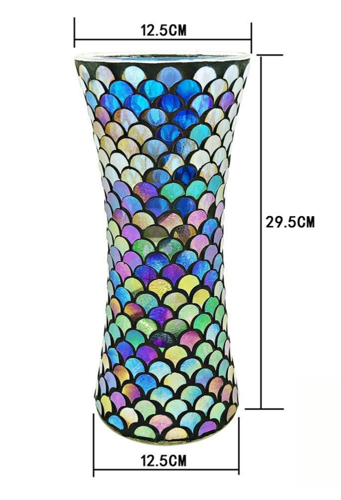 Mosaic Glass Flower Vase – Premium Decorative Piece for Wholesale, Retail & Event Planners
