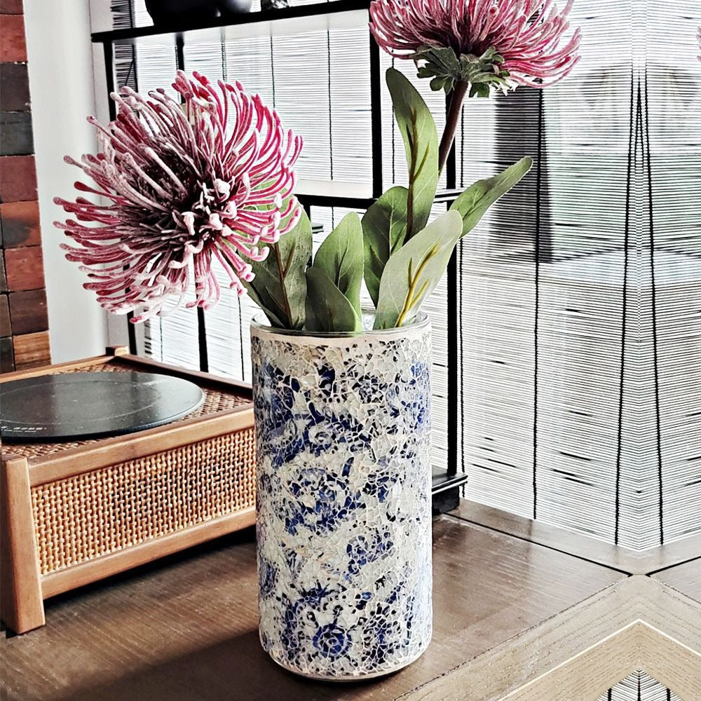 Premium Mosaic Glass Vase – Elegant Centerpiece for Supermarkets, Boutiques & Hospitality
