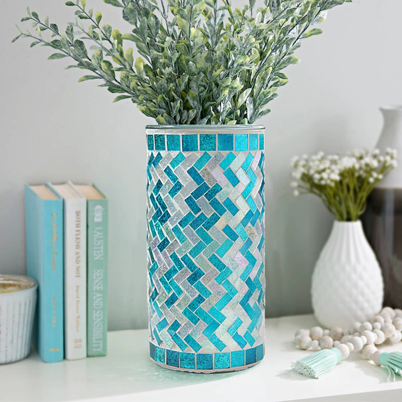 Premium Mosaic Glass Vase – Elegant Centerpiece for Supermarkets, Boutiques & Hospitality
